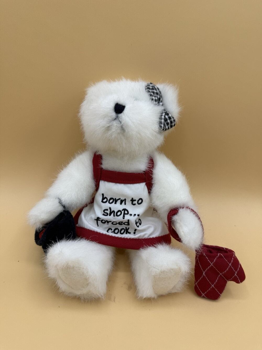 Boyds Bears Dinah Out #903207 Born to Shop Forced to Cook Plush 8” Bear